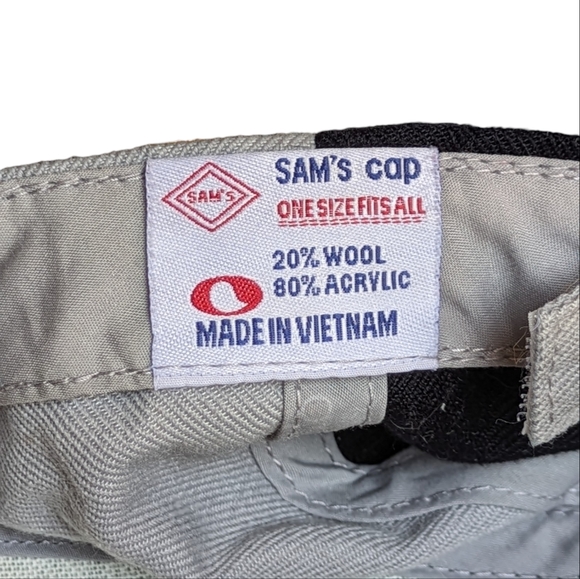 Vintage Texas Embroidered Hat Grey and Black Sams Cap Adjustable - Picture 13 of 13